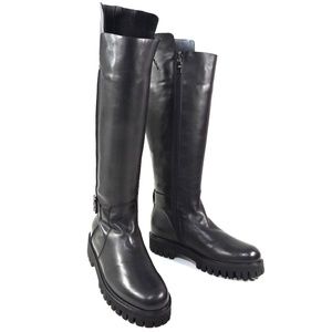ALBERTO CICCIOLI 🇮🇹 WOMEN'S BLACK SOFT LEATHER WINTER BOOTS
